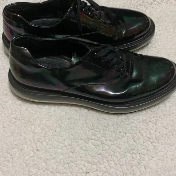 Prada Oil slick iridescent Lace Up Shoes - Picture 8 of 9
